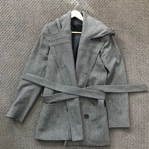 Les Hommes Herringbone coat